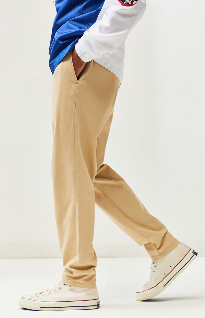 elastic waist chino pants