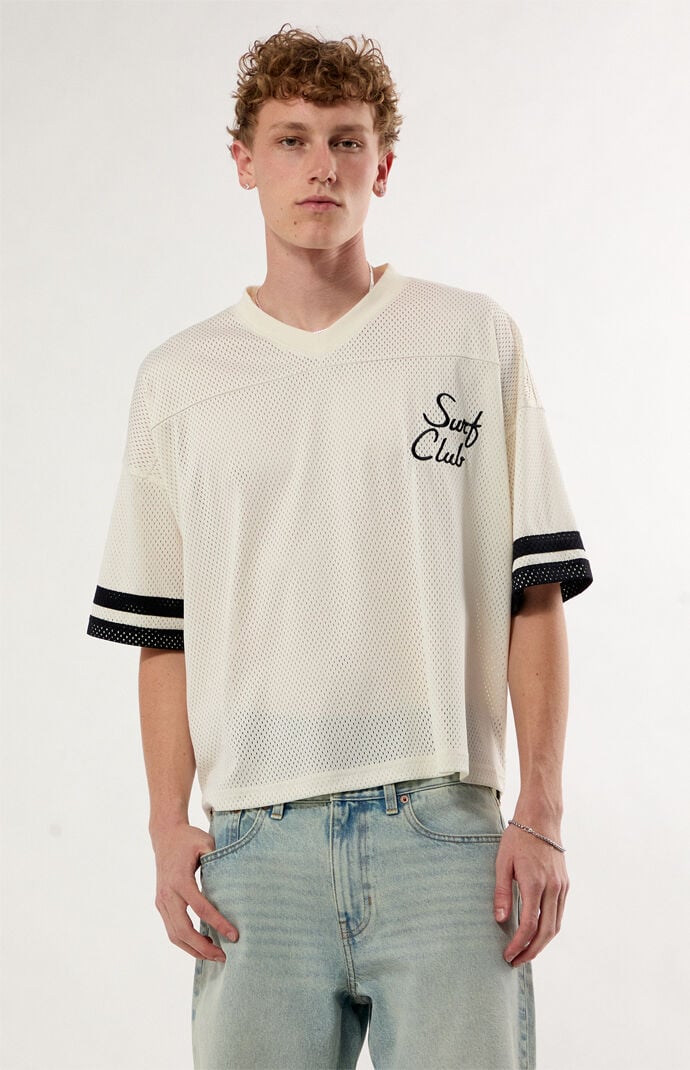 Pacsun Surf Club Short Sleeve Football Jersey