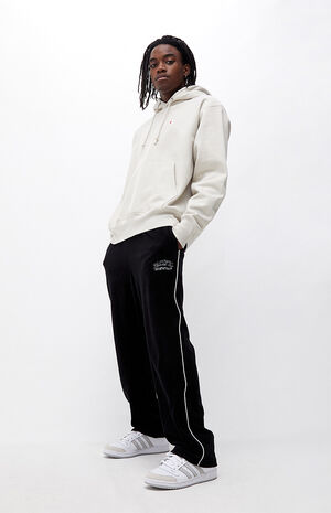 Pacific Sunwear Black Velour Relaxed Sweatpants image number 1