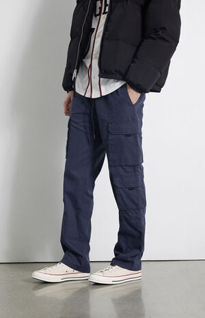 Navy Loose Cargo Pants image number 3