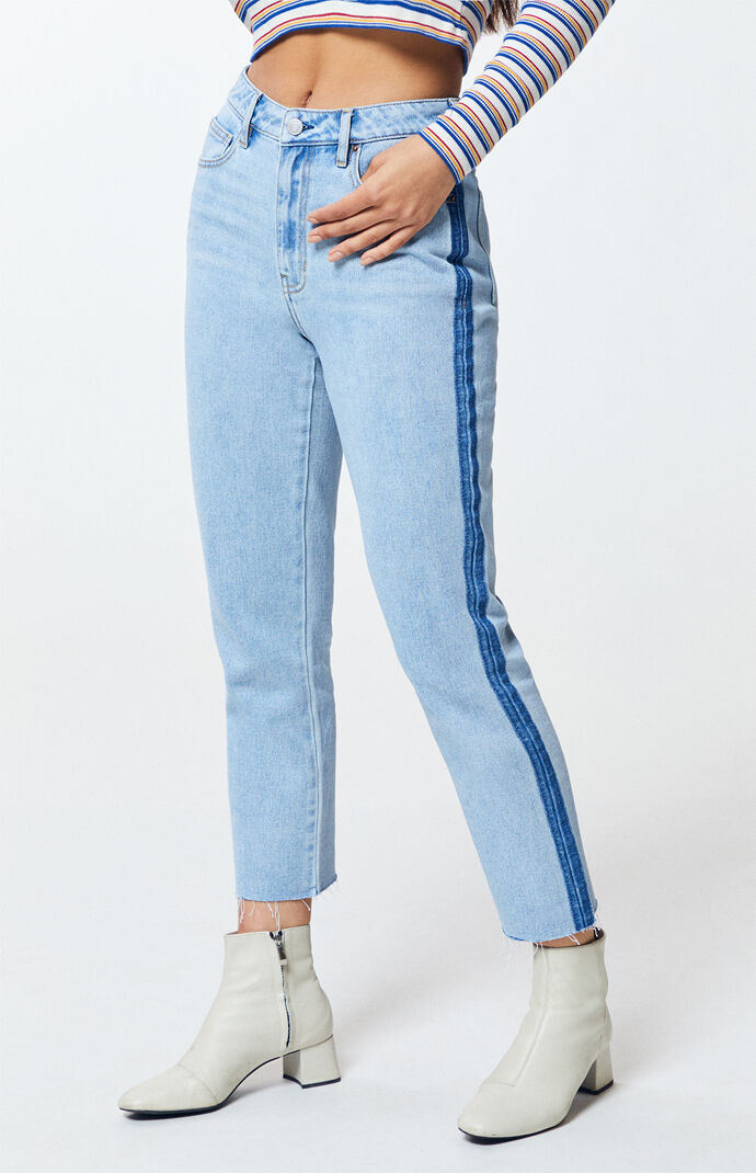 pacsun striped mom jeans