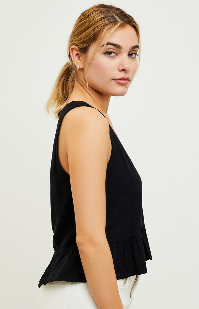 V-Neck Babydoll Tank Top