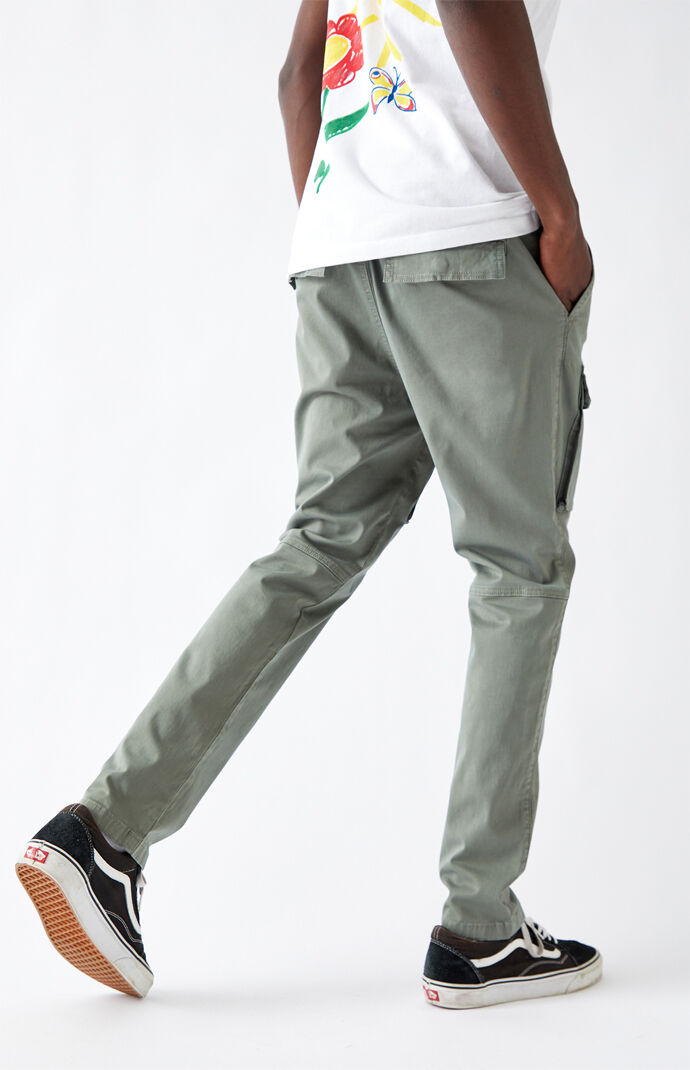 PacSun Utility Green Front Pocket Slim Cargo Pants at PacSun.com