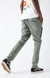 Utility Green Front Pocket Slim Cargo Pants Utility Green Front Pocket Slim Cargo Pants image number null