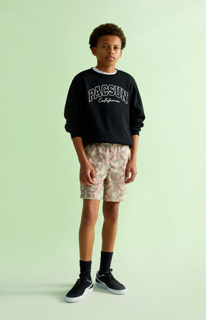 Printed Mesh Volley Shorts image number 6