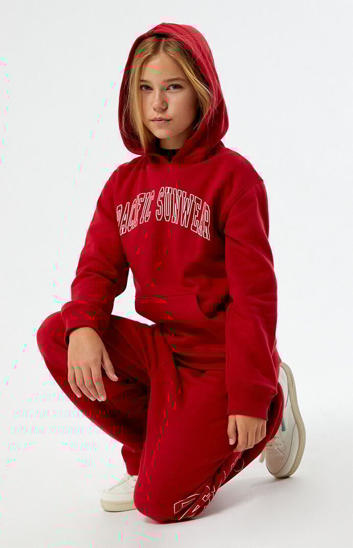 Red champion hoodie pacsun 2025