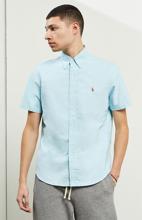 Classic Oxford Short Sleeve Button Up Shirt