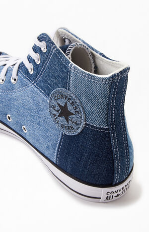 Denim converse high top clearance