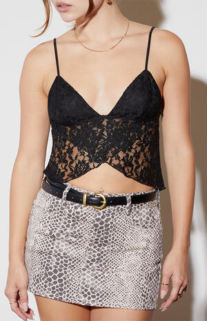 Lace Split Hem Tank Top image number 1