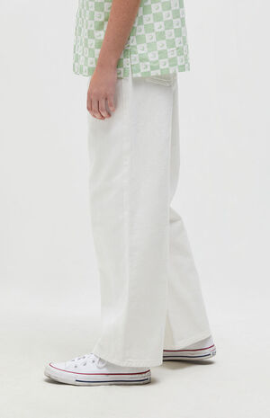 White Baggy Jeans image number 2