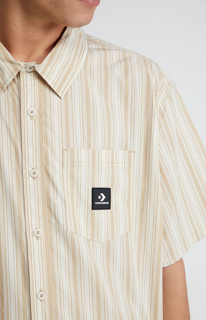 Converse Striped Button Down Shirt PacSun