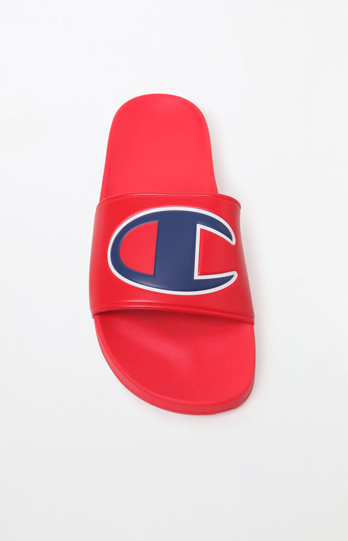 champion sandals red