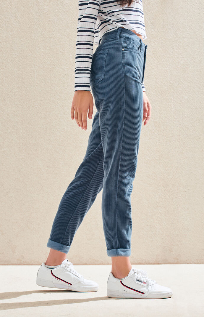 blue corduroy jeans