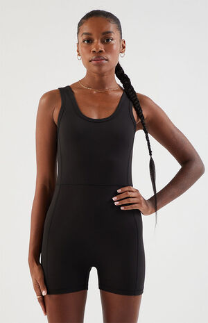 PAC WHISPER Black Active Speedwalker Short Onesie image number 2