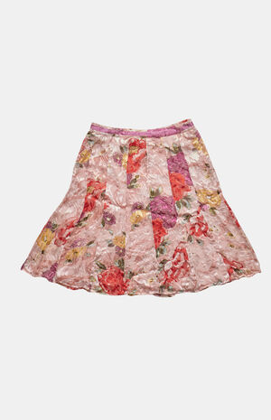 2000s Y2K Floral Midi Skirt image number 2