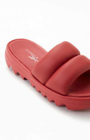 Women's Red Cardi B Slide Sandals image number 6