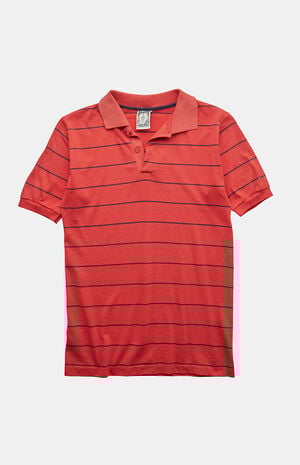 '80s Striped Polo Top image number 1