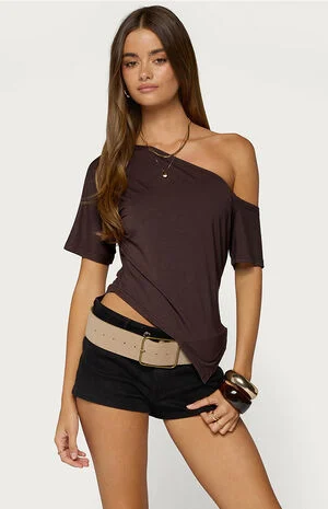 Elori Asymmetric Off Shoulder Top image number 1