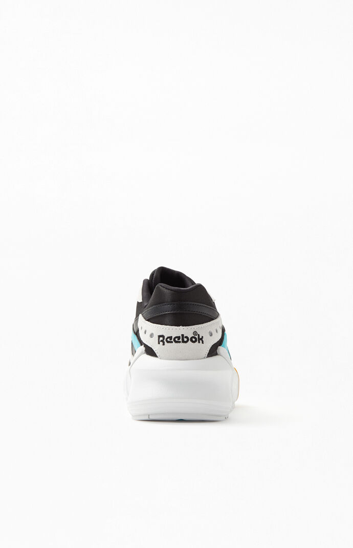 x Gigi Hadid White & Black Aztrek Double Sneakers