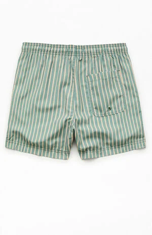 Moss Striped 4.5" Swim Trunks image number 2