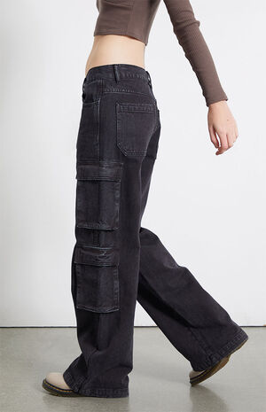 PacSun Black Wide Leg Jeans