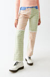 Plaid Pitch Dad Jeans Plaid Pitch Dad Jeans image number null