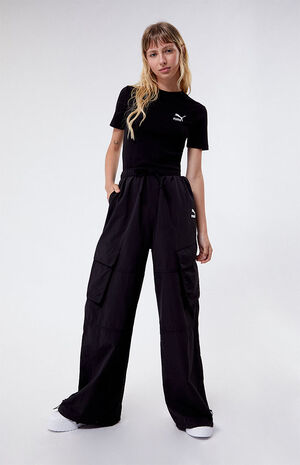 Black Classics Ribbed Slim T-Shirt image number 4