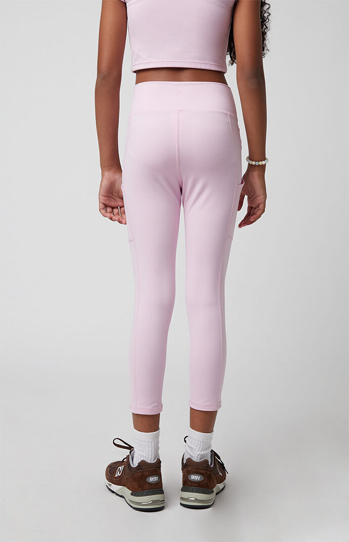 PAC 1980 Kids PAC WHISPER Active Pink Pocket Yoga Pants | PacSun