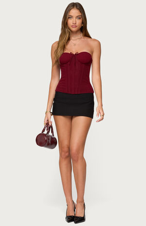 Guinivere Smocked Strapless Corset image number 5