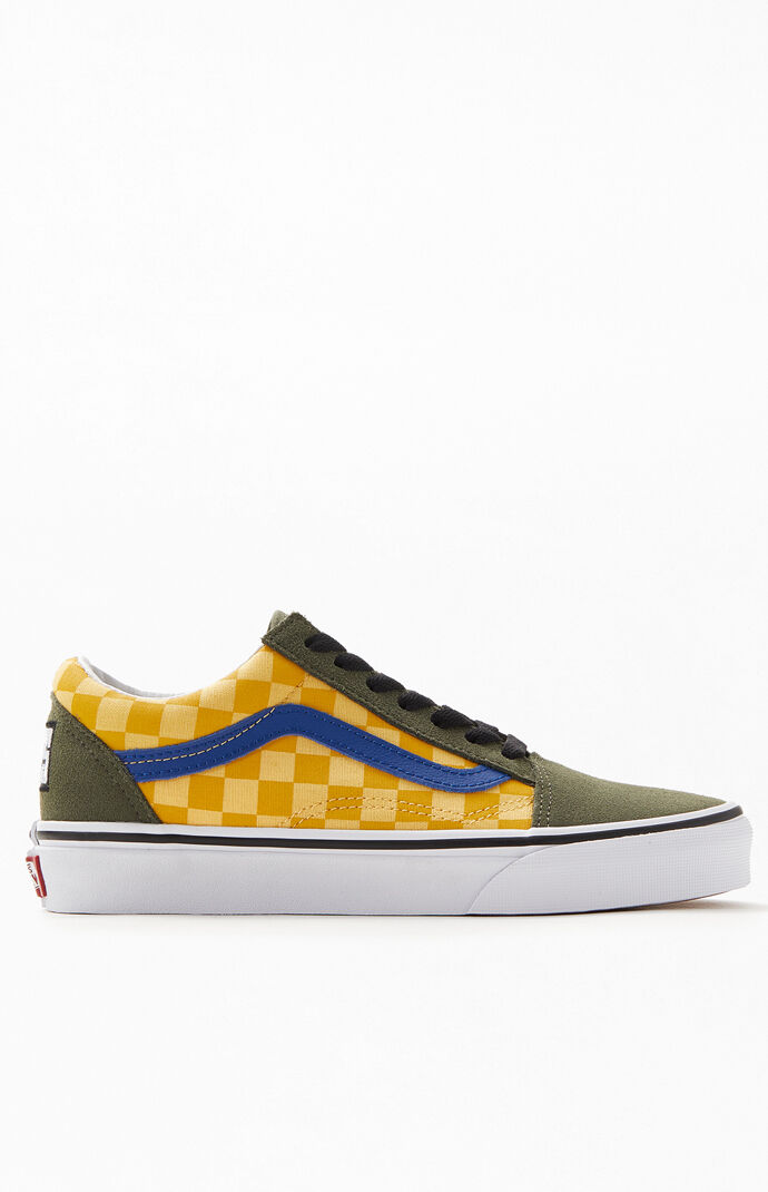 vans green and yellow