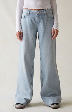 PacSun Eco Light Indigo Low Rise Baggy Jeans