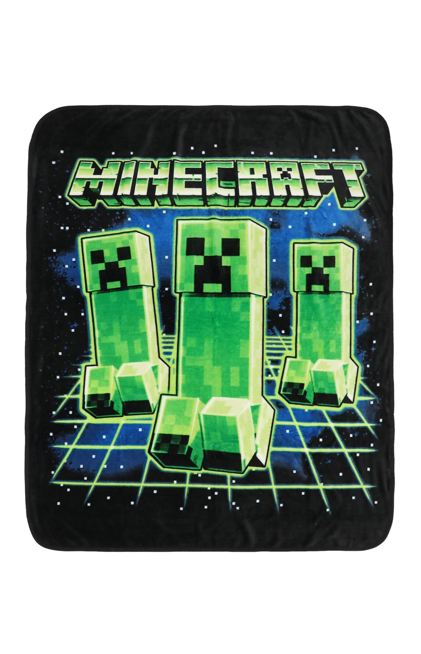  Digital Print Minecraft Creepers Throw Blanket