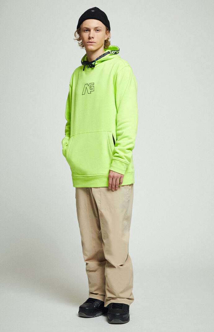 Neon Yellow Crux Pullover Hoodie