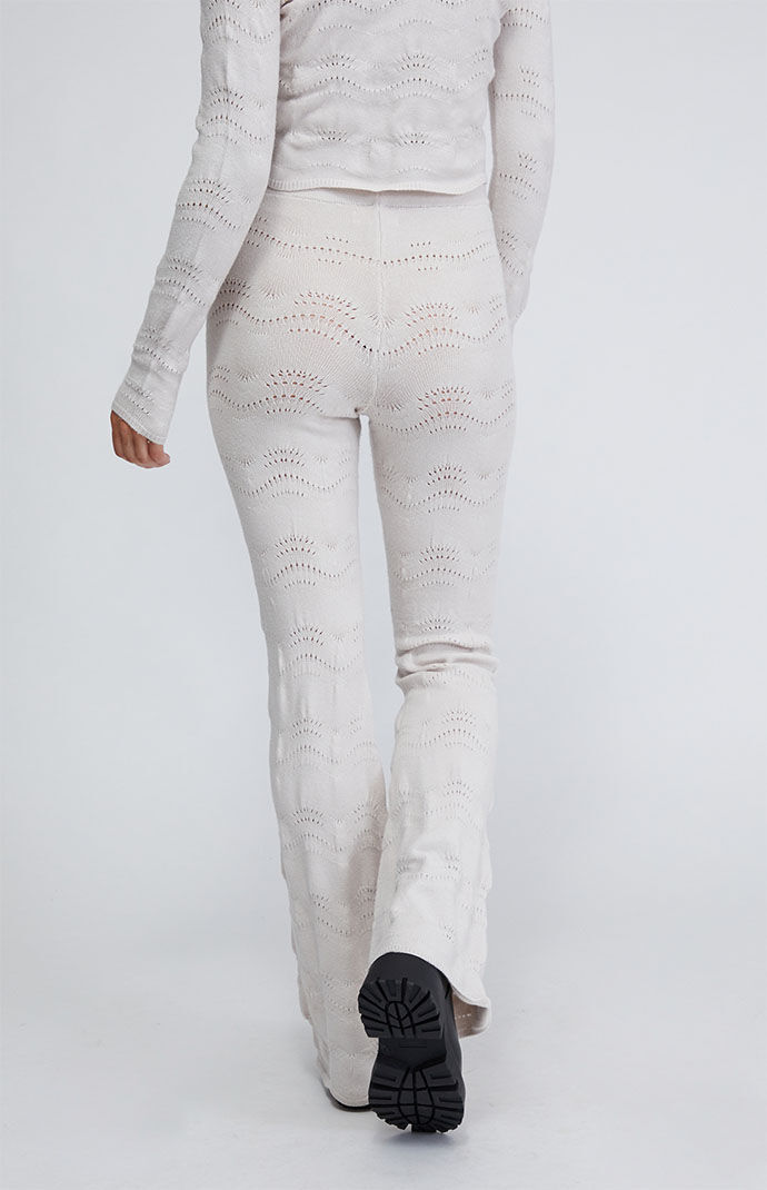 black flare pants with strings