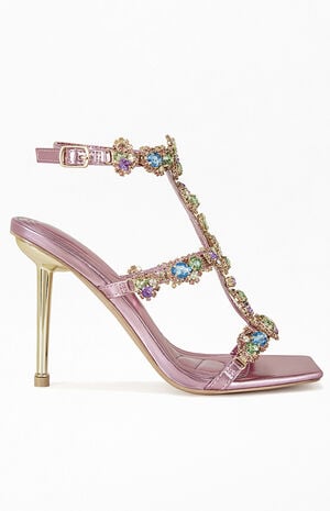 Women's Khai Pink Stiletto Sandals image number 1