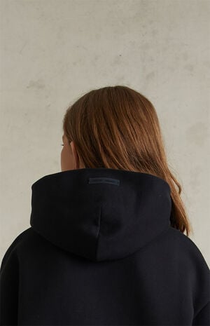 Kids Jet Black '90s Fit Fleece Hoodie image number 5