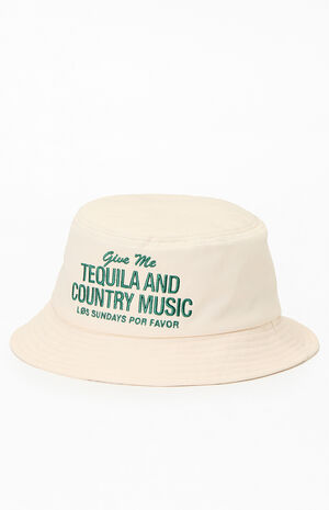 Off White Tequila and Country Music Bucket Hat image number 3