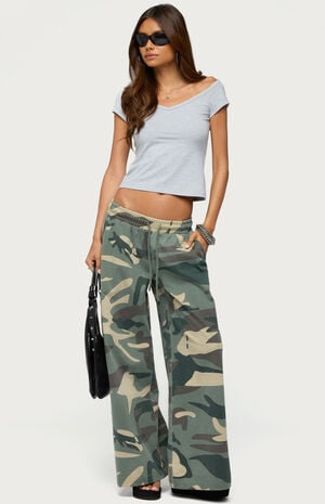 Calie Off Shoulder V Neck Top image number 5