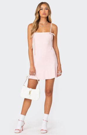 Fridah Ribbed Knit Mini Dress image number 1