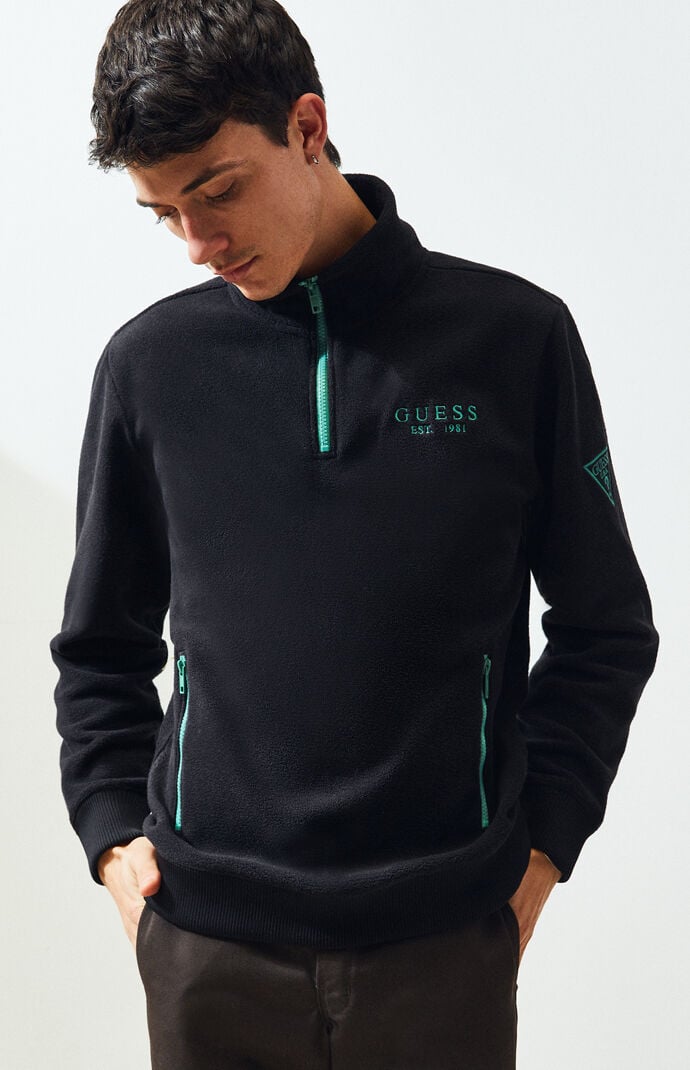 guess zip up sweater