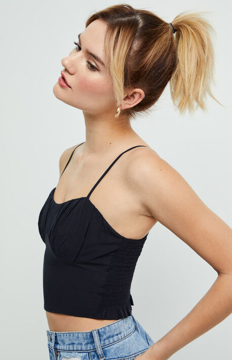 Ruched Bustier Tank Top