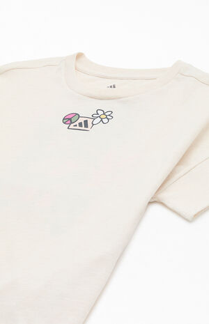 Kids Oatmeal Dropped Shoulder Heather T-Shirt image number 3