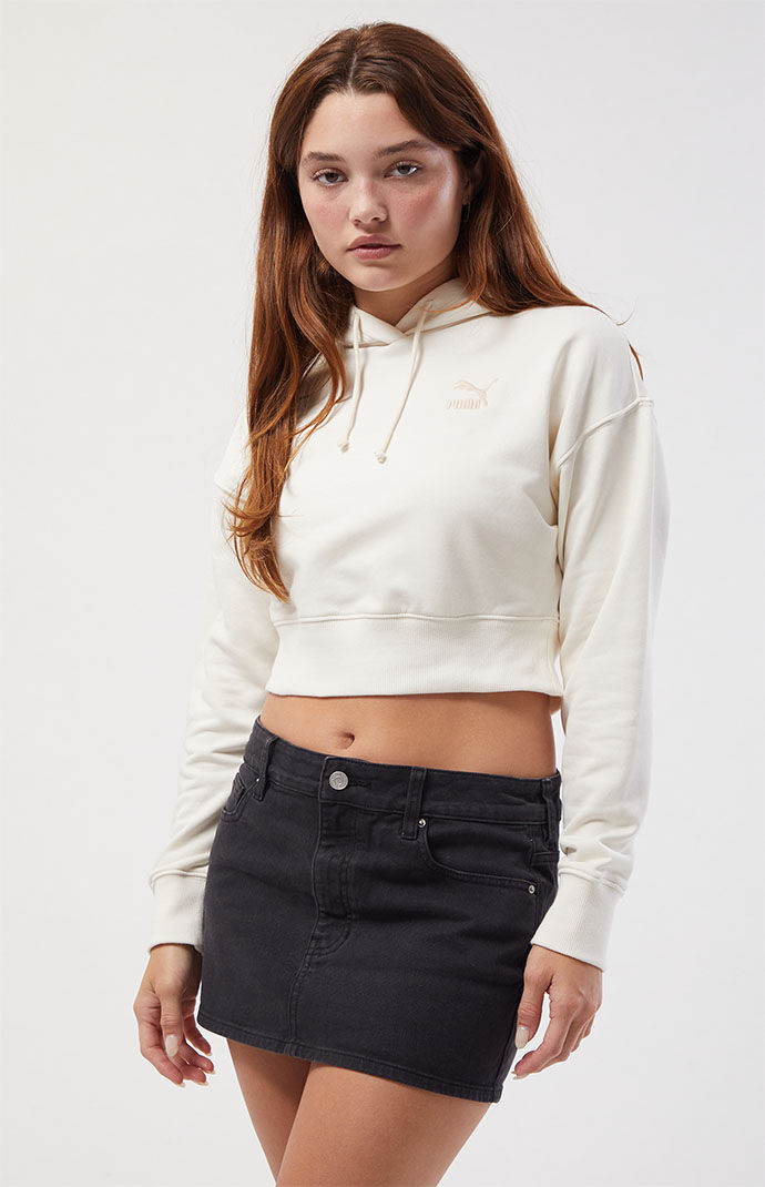 Puma crop hoodie ladies on sale