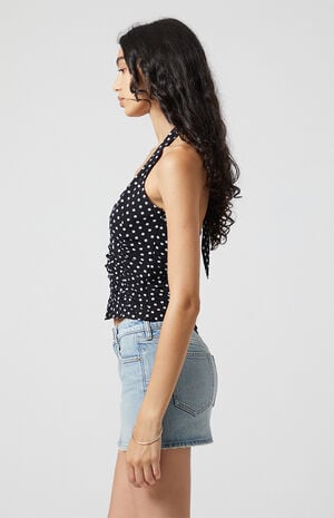 Valentina Polka Dot Halter Top image number 3