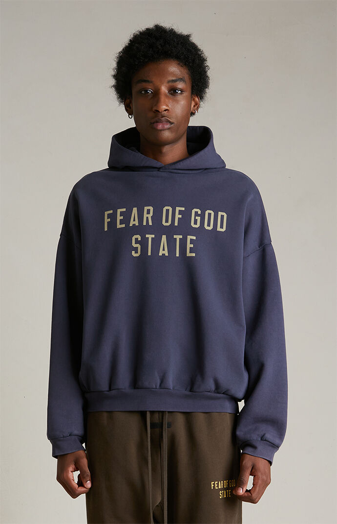 Fleece Hoodie - Black | ESSENTIALS | Fear of God