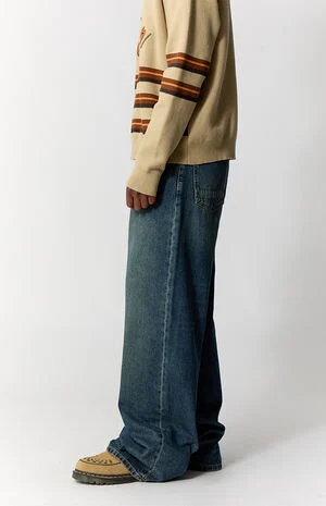 Blake Extreme Baggy Jeans Dark Indigo image number 3
