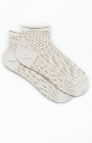 Knit Mesh Ankle Socks image number 2