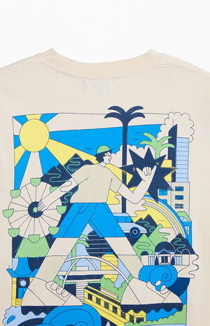 Pac Artist Network Kelly Malka Los Angeles Oversized T-Shirt image number 4