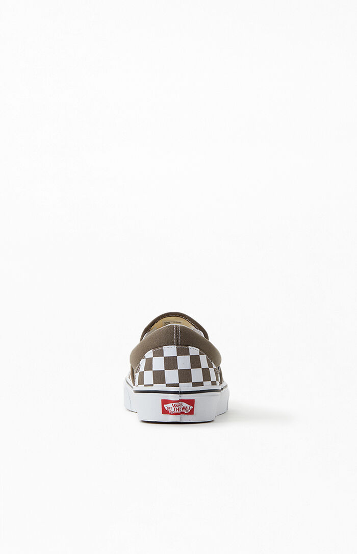 checkered slip on shoes