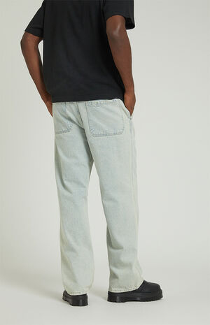 Light Indigo Baggy Cargo Jeans image number 4